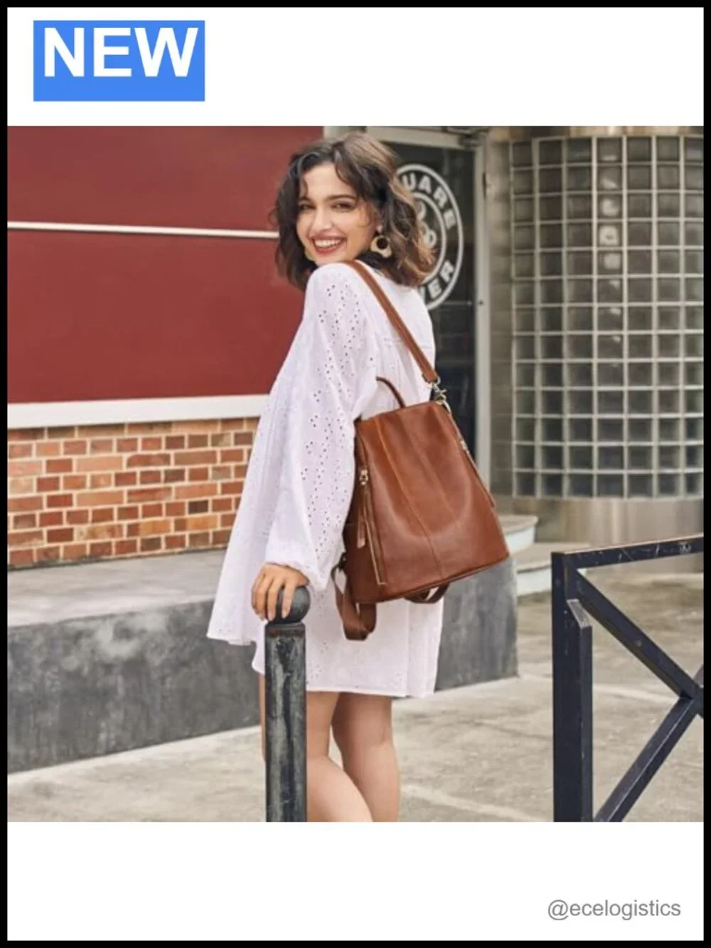 Genuine Full Grain Leather Women's Anti-Theft Backpack Purse Convertible